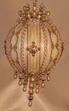 Gold and White Christmas Ornaments, Heirloom Quality, Victorian Style Ornaments