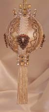 Victorian Christmas Tree Ornaments tasseled and Swarovski Crystals, Giftable and Collectible!