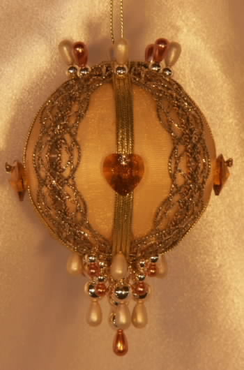 Rich Topaz Golden Amber colored Swarovski Crystal Birthstone Ornament