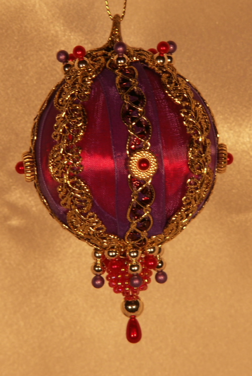 Purple, Jeweltones, Gorgeous Christmas Tree Ornament