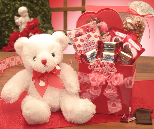 Valentine Gift Baskets Overnight Shipping Big Kiss