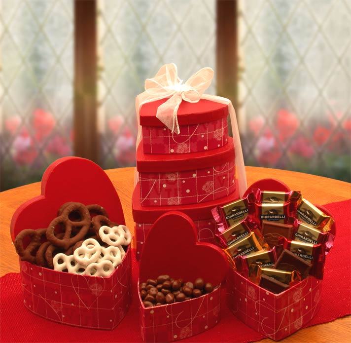 Love Affair Valentine Gift Basket Overnight Shipping