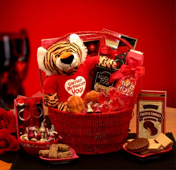 Paws Off Valentine Gift Basket Overnight Shipping