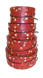 Gallery of Hatboxes Victorian Style Nested Sets of four hat boxes