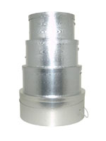 Nested set of hat boxes in an elegant Silver Moire Design